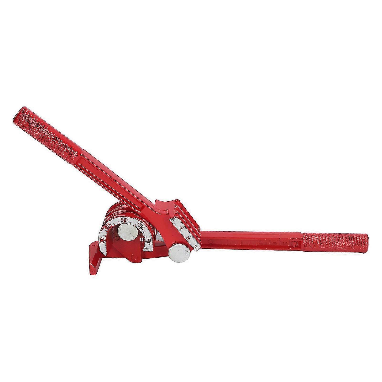 Mini Pipe Bender Aluminum Alloy Red 3 in 1 Manual Tube Bending Tool for Air Conditioner 6mm 8mm 10mm