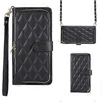 Capa para iPhone 15 Pro Max/15 Ultra, Case com Bolsa de Couro Crossbody Strap Capa para Mulheres Capa Protetora