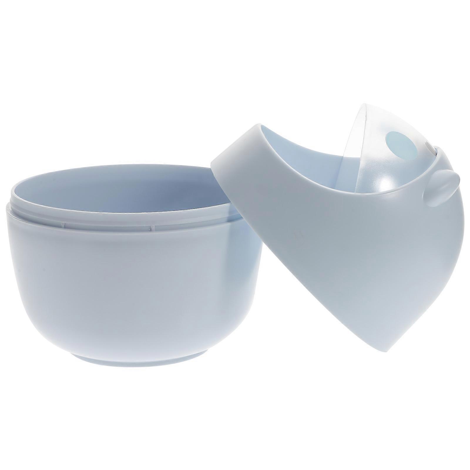 Blue Plastic Trash Can with Lid for Design and 7.9"x11.8"