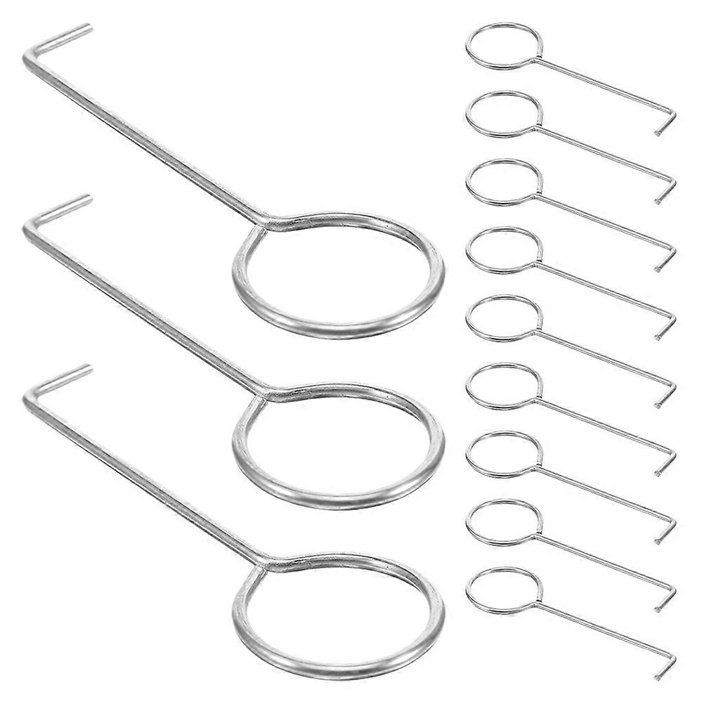 12pcs Stainless Steel Drain Removal Hooks for Floor Drain Cleaning, Multi Functional Tool for Efficient Hair and Clog Removal in Bathroom and Kitchen