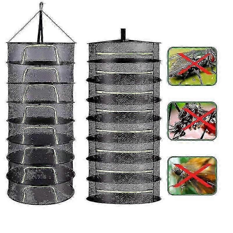 Hanging Basket Drying Net for Herbs - Folding Dry Rack with Mesh - Flowers, Buds, and Plants Organizer