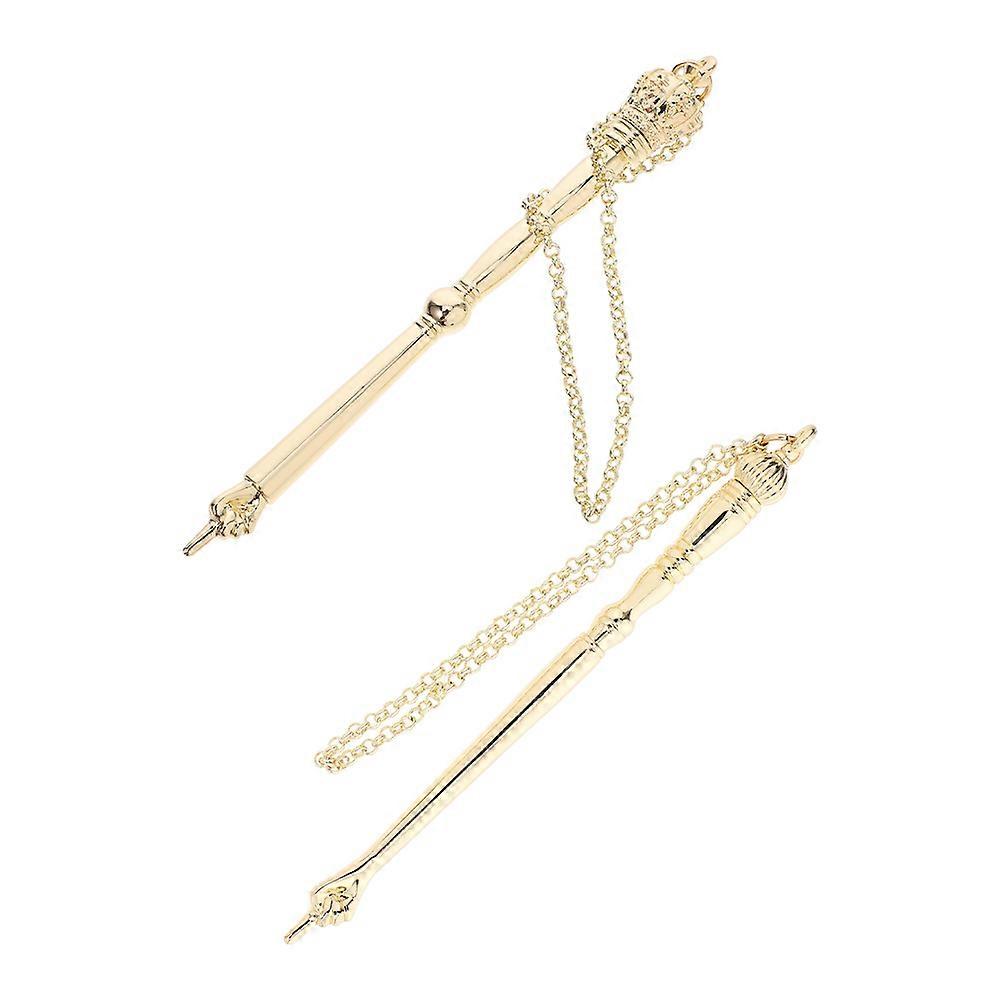 Jewish Scripture Reading Pointer Metal Tool For Mitzvah Present Text Tracking 13.00X2.00X2.00CM 2Pcs