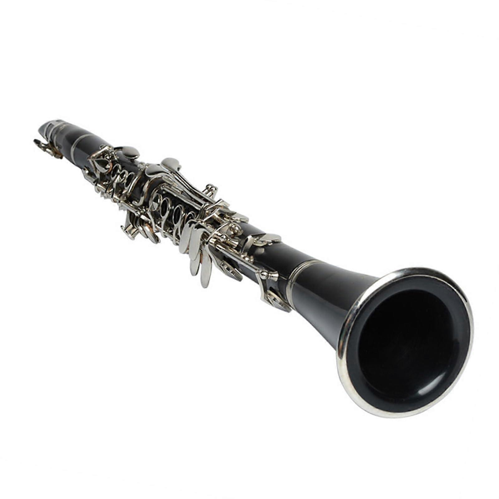 Clarinet Beginner Bakelite Clarinet Wood Imitation Bb Matte 17 Keys NickelPlated Clarinet