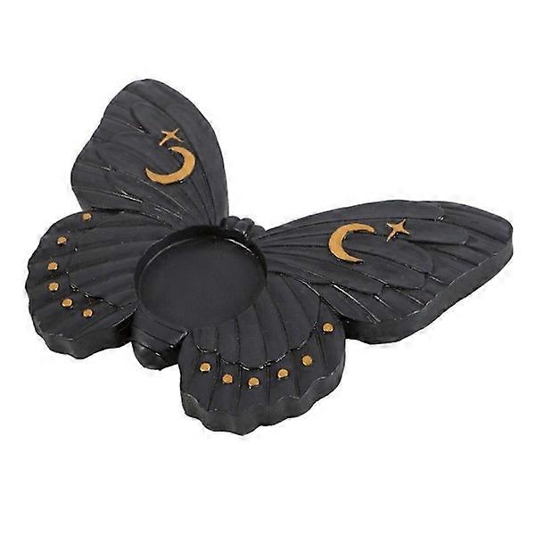 Something Different Moth Tealight Holder One Size Black