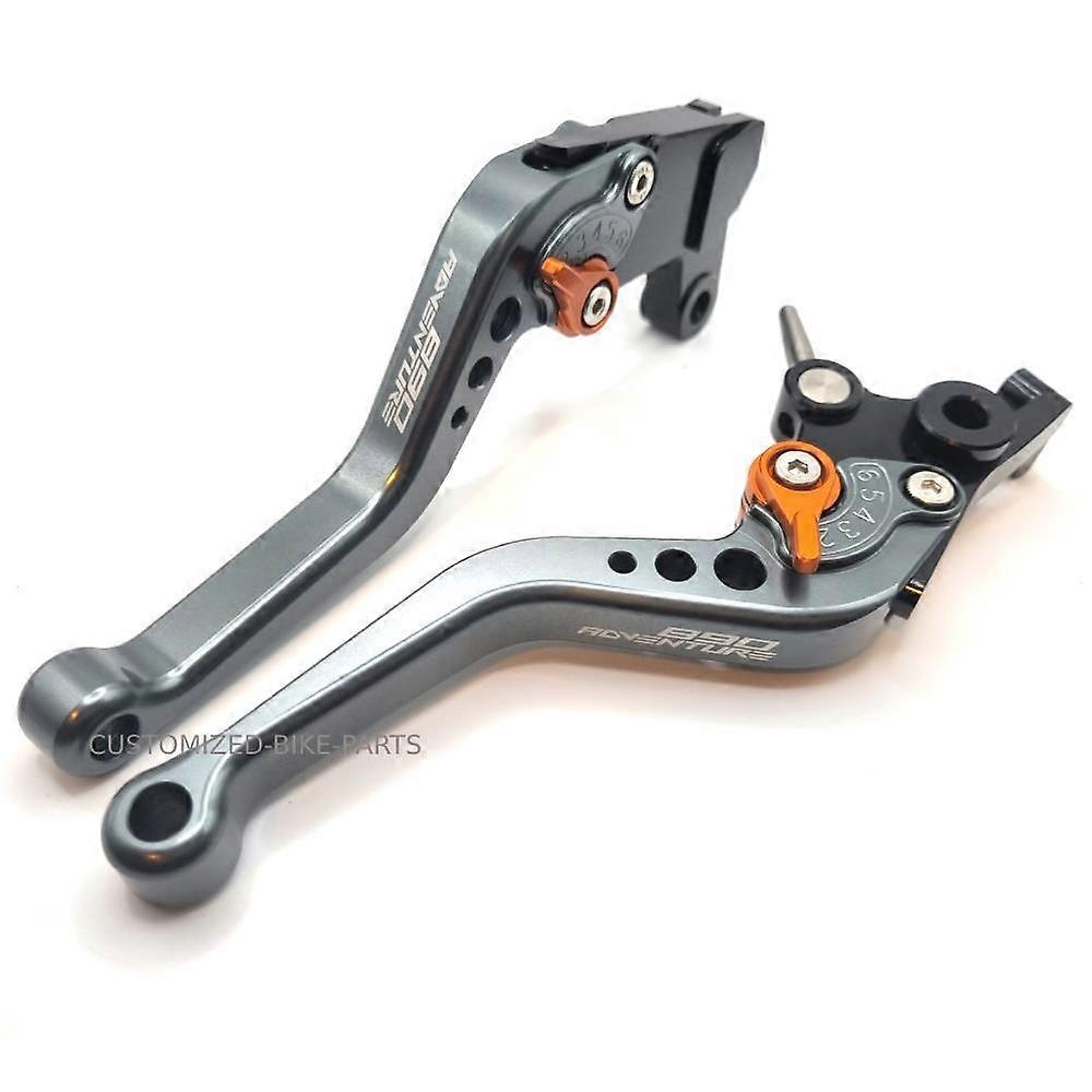 Applicable KTM 890 R / S Adventure 2019-2025 Short Clutch & Brake Lever Set - Titanium