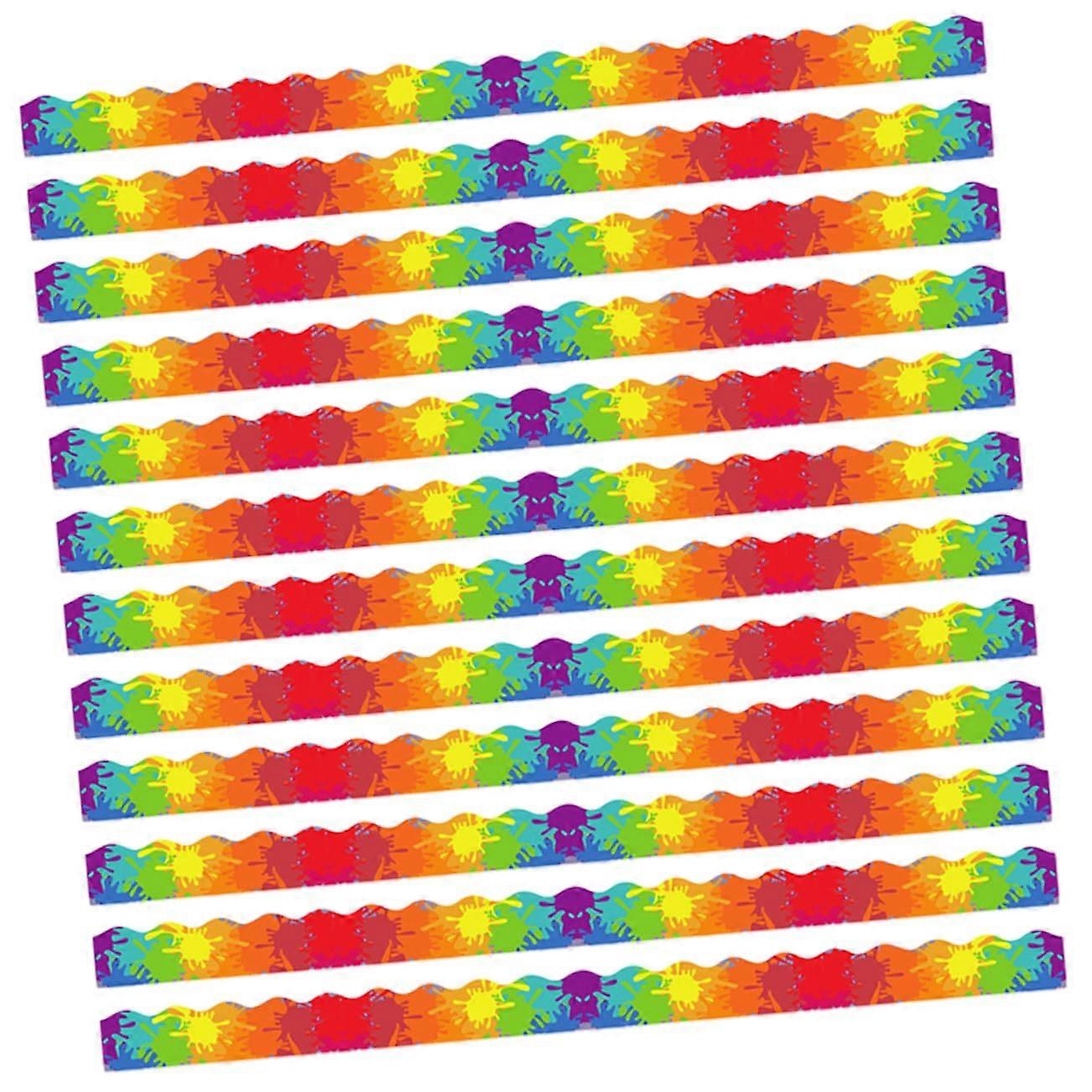 12 Pieces Magnetic Bulletin Board Border Decorative Trim for Whiteboards Tearchewe Bulletin Board Border Simple Decorative Border