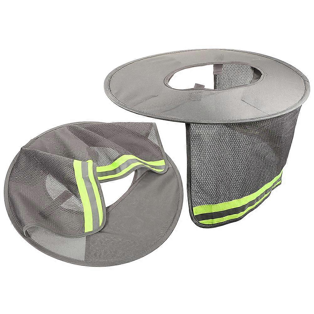 2pcs Wide Brim Hard Hat Covers Construction Sun Shade Neck Protector Visor