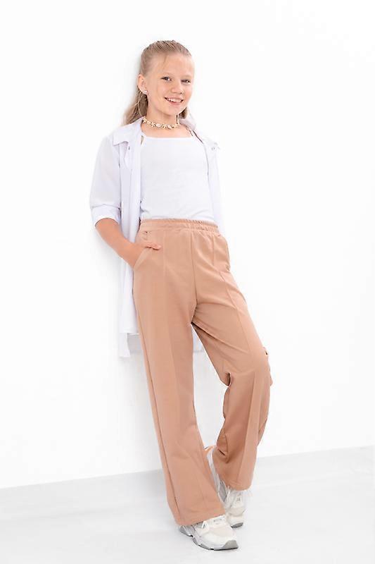 Plaid Culottes for Girls – Elastic Waistband, Wide Fit & Soft Jersey, Perfect for School & Walks, Demi-season, HC 6437-057