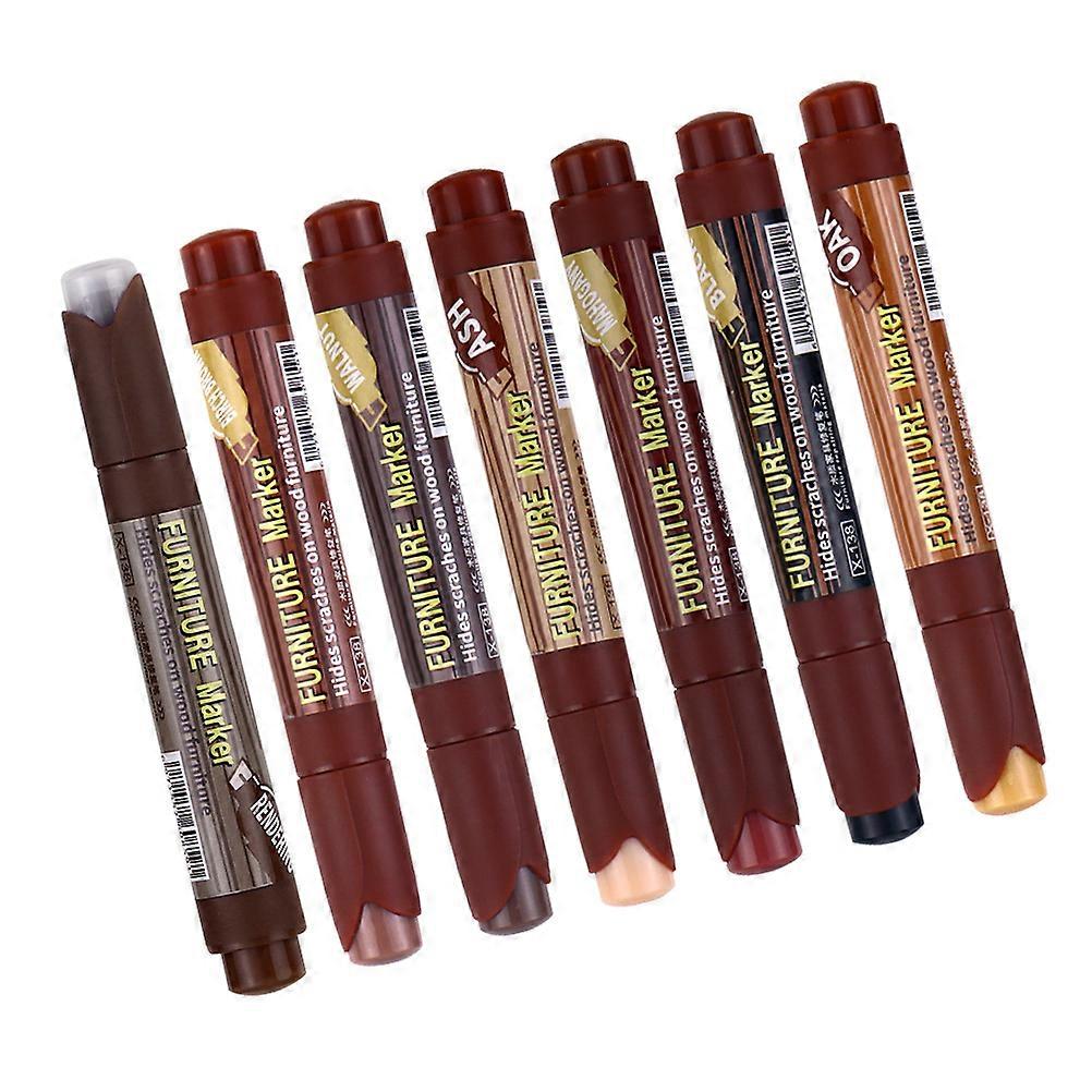 7Pcs Furniture Touch-up Pens For Wood Furniture And Homeowners In Assorted Color For Repair Scratches