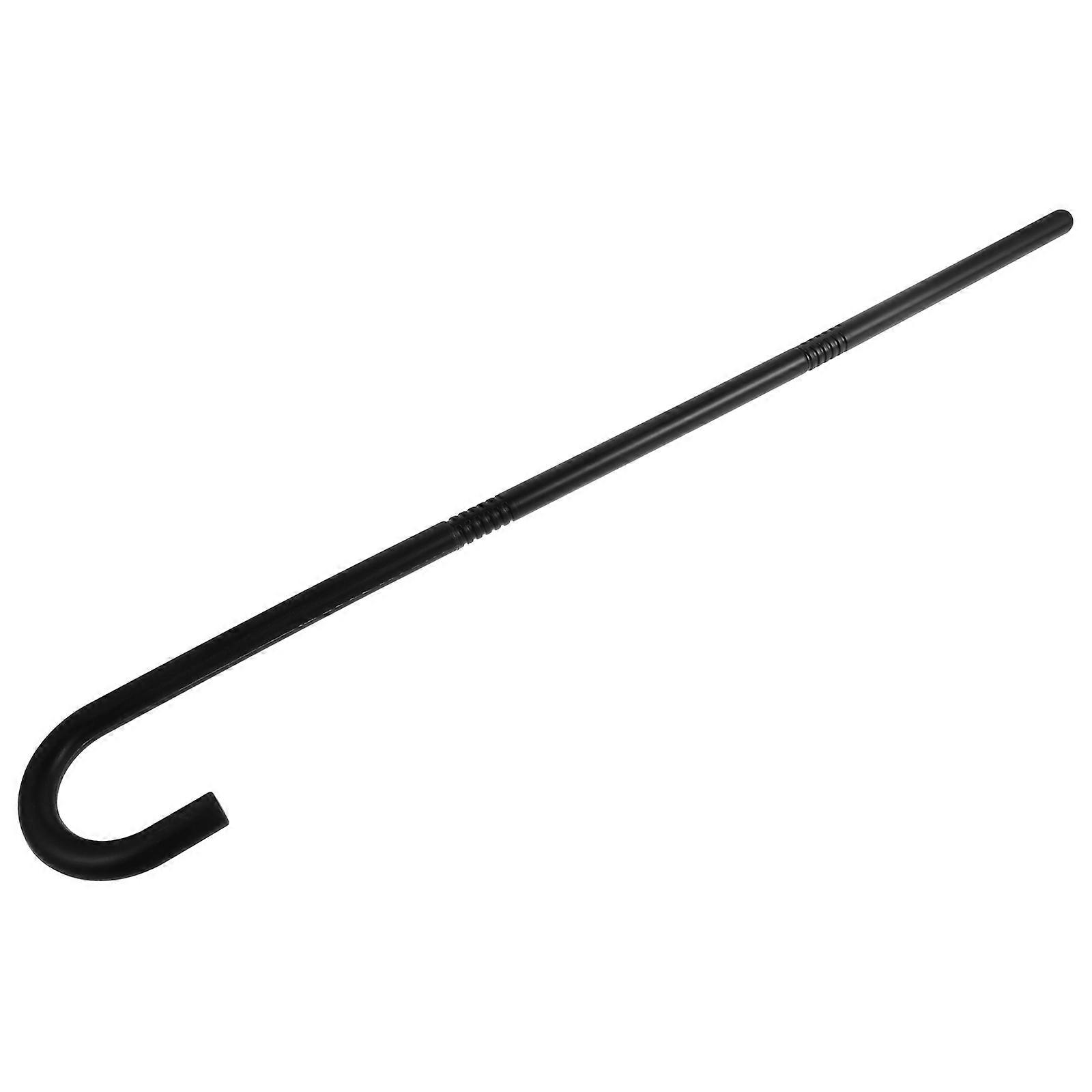 Halloween Decorative Cane for Cosplay and Stage Performance Plastic Black Unique Retro Prop 36.5 Inches