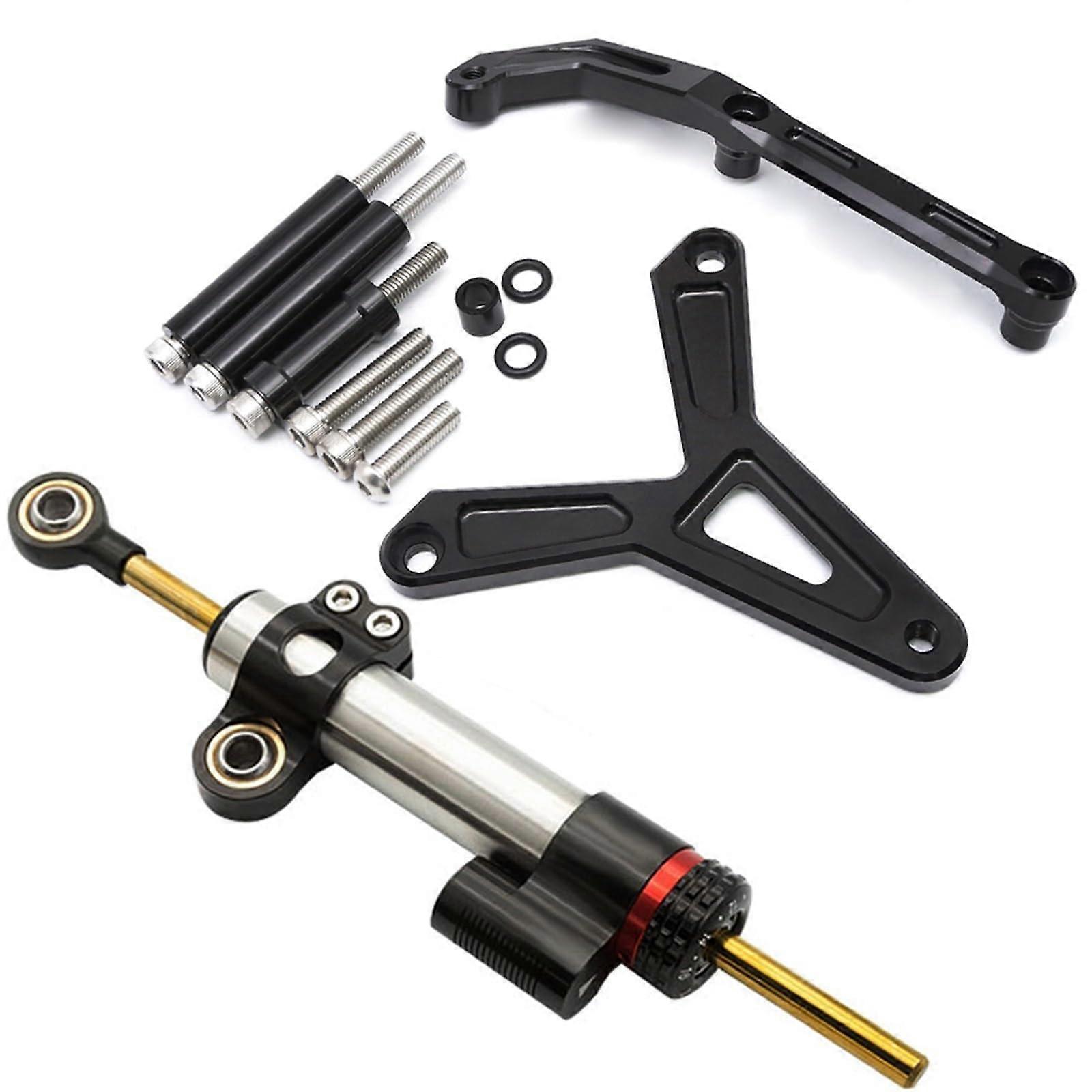 Anti-Shake Balance Bar For FJ-09 MT-09 Tracer 2021-2023 CNC Aluminum Carbon Steering Damper Bracket Kit Color B9