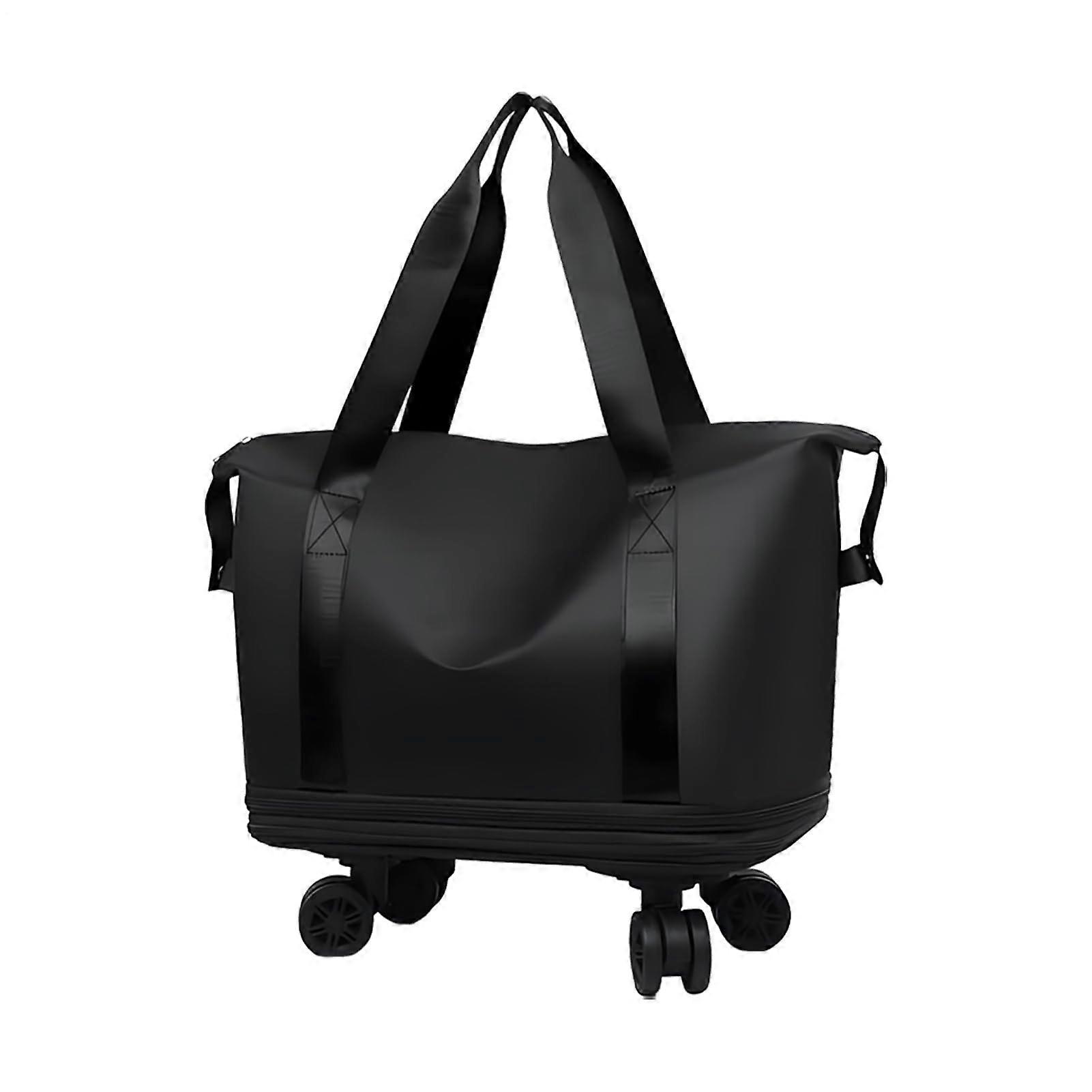 Trolley suitcase set, swivel, lightweight, 360° wheels, black