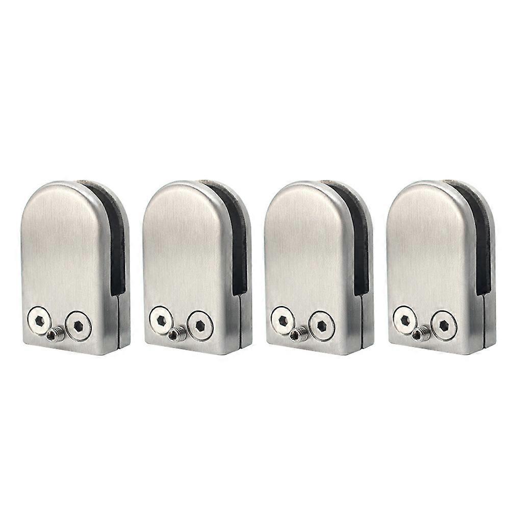 Stainless Steel Glass Clamp Bracket for Secure Fixation with Adjustable Design 58 mm Silver
