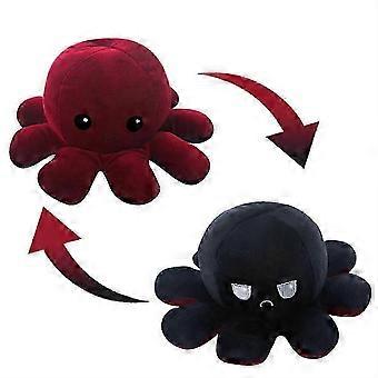 Reversible Octopus Shape Plush Toy Soft Stuffed Double-sided Flip Productive Toy