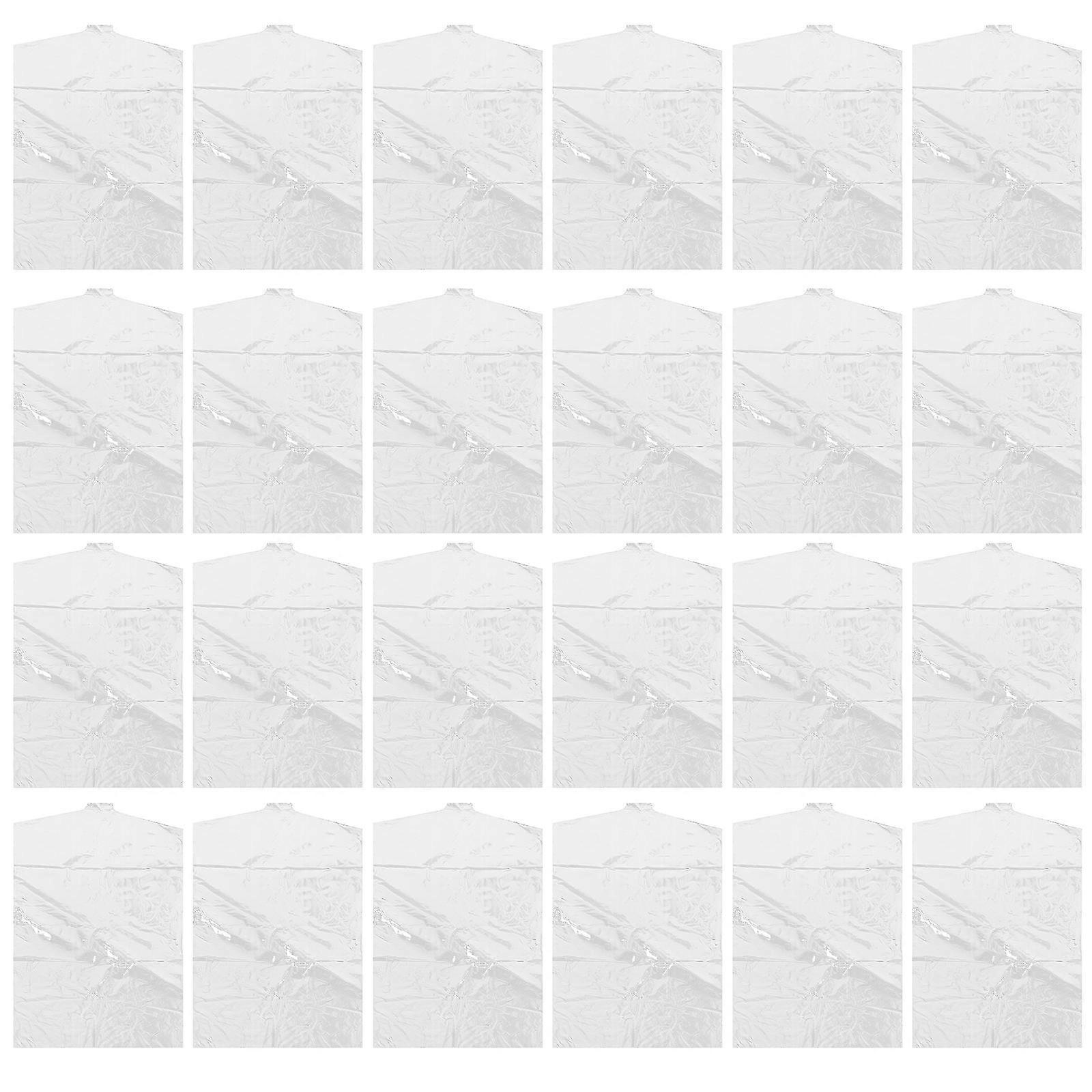 Clear Clothes Covers Dustproof 50 Pack Storage Bags for Hanging Garments, Suits, Coats Space Saving Transparent Garment Bags for Home and Store
