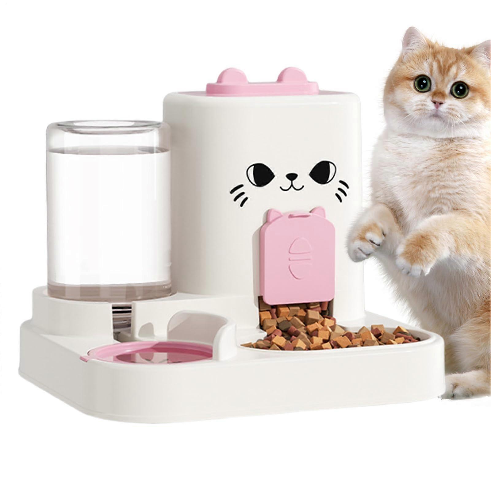 Automatic Cat Feeder, Large Capacity, Leakproof, Adjustable Portion for Indoor Cats