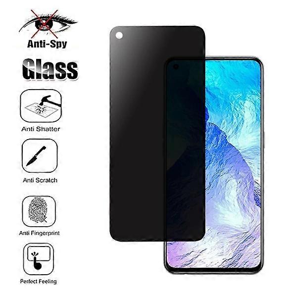 Realme 7 4Gアンチスパイ強化ガラス用プライバシースクリーンプロテクター