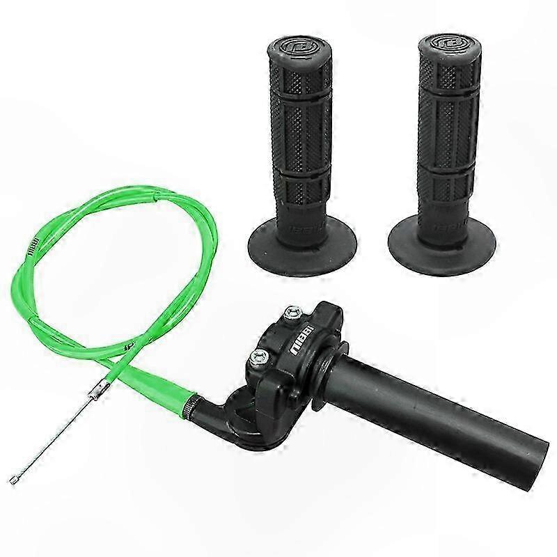 22mm Throttle Grip Assembly for Motocross Handlebars with Twist Cable Motorcycle Accessories Elbow & Wr