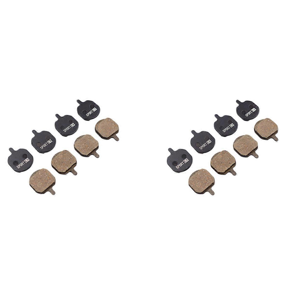 8 Pairs, Bicycle Disc Brake Pads for MX2 MX3 MX4 SOLE, GX-C, JAK-5 Caliper, Sport EX Class,Resin