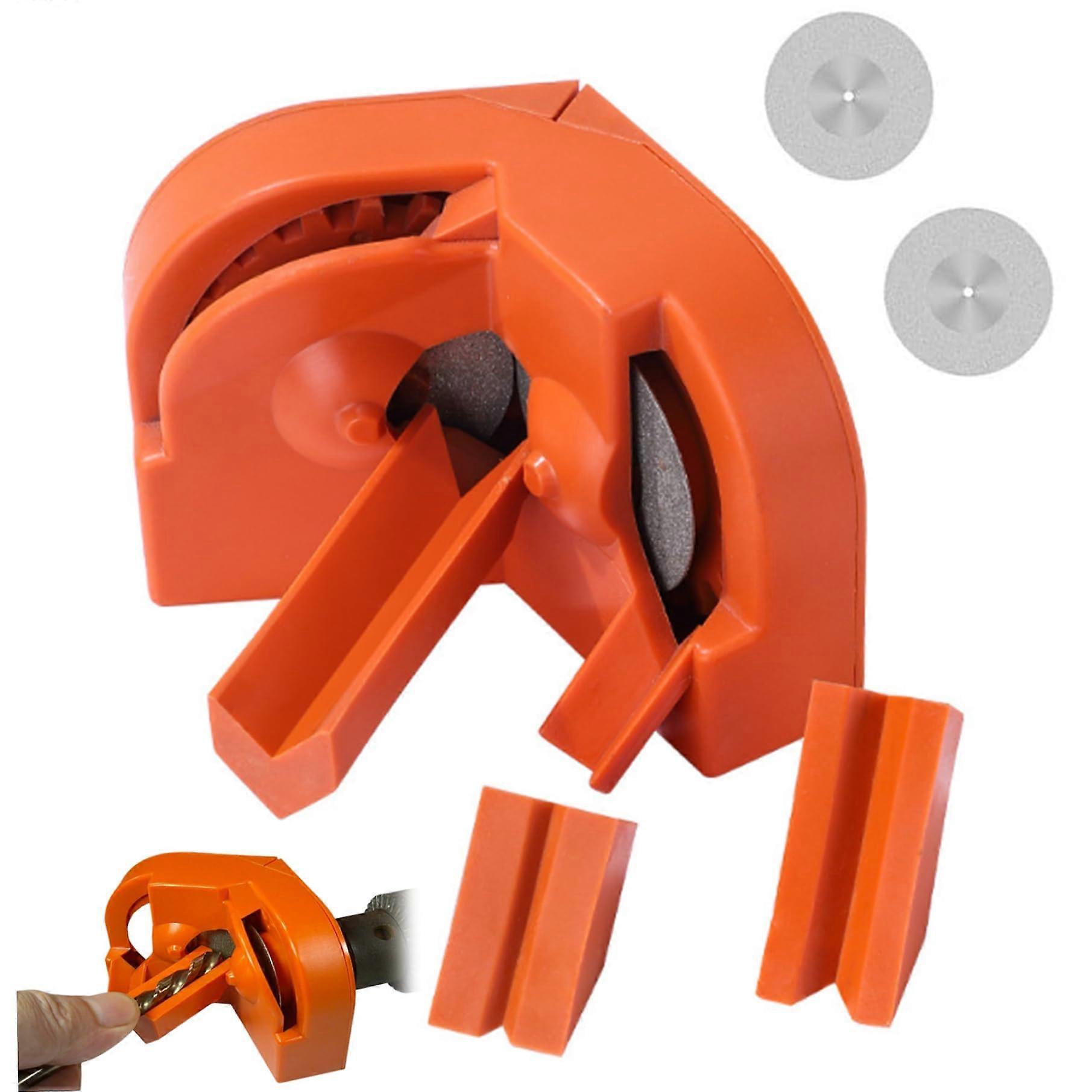 Drill Bit Sharpener for Bits 5/64''5/8'', Fast Grinding for Steel, Masonry, Cobalt Bits