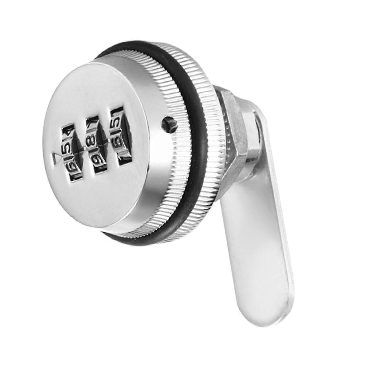 Passwordprotected cabinet lock with multidigit security, durable metal construction