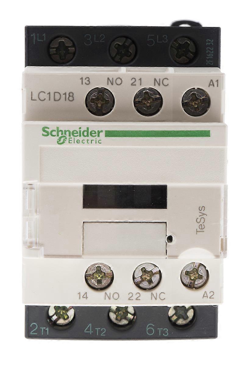 Schneider Contactor 18a 3-pole 400v Ac Coil Tesys D Lc1d18n7