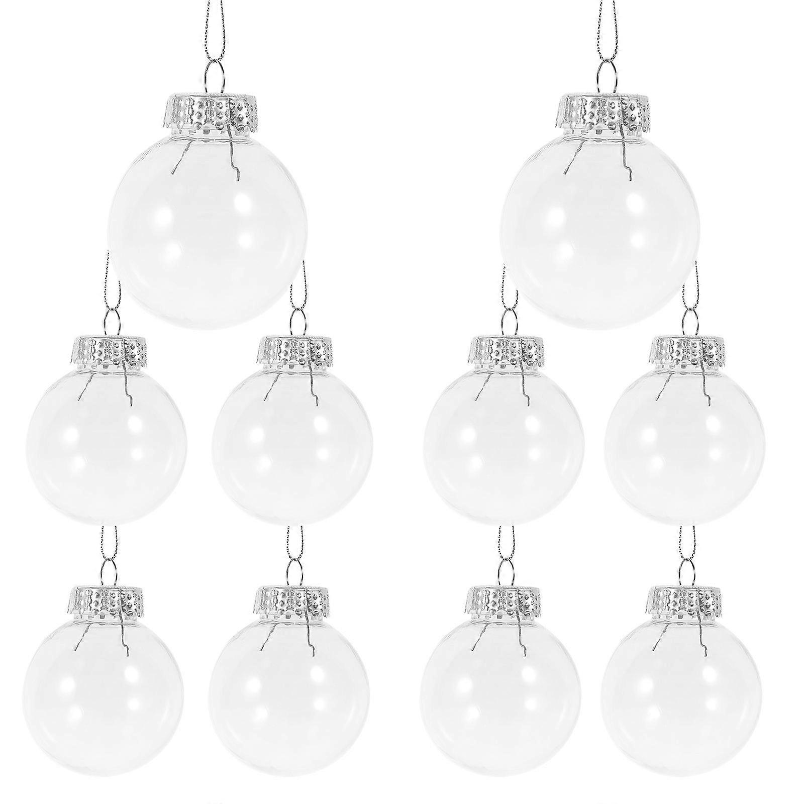 Decorative Ornaments 10Pcs For Christmas Tree And Window In Plastic Material Suitable For Various Celebrations