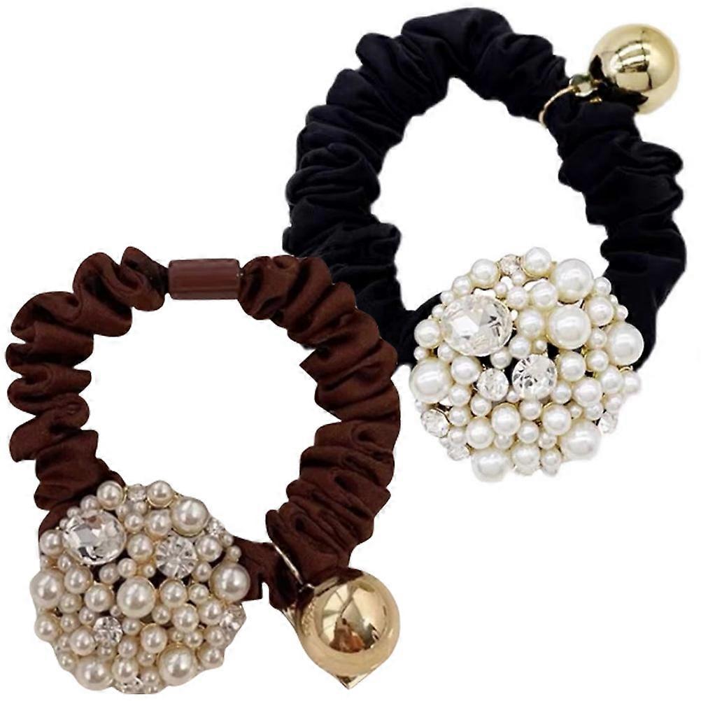 Rhinestone Hair Bands 2Pcs For Women Perfect For Traveling And Running Designed Style To Suit Different Hair Types