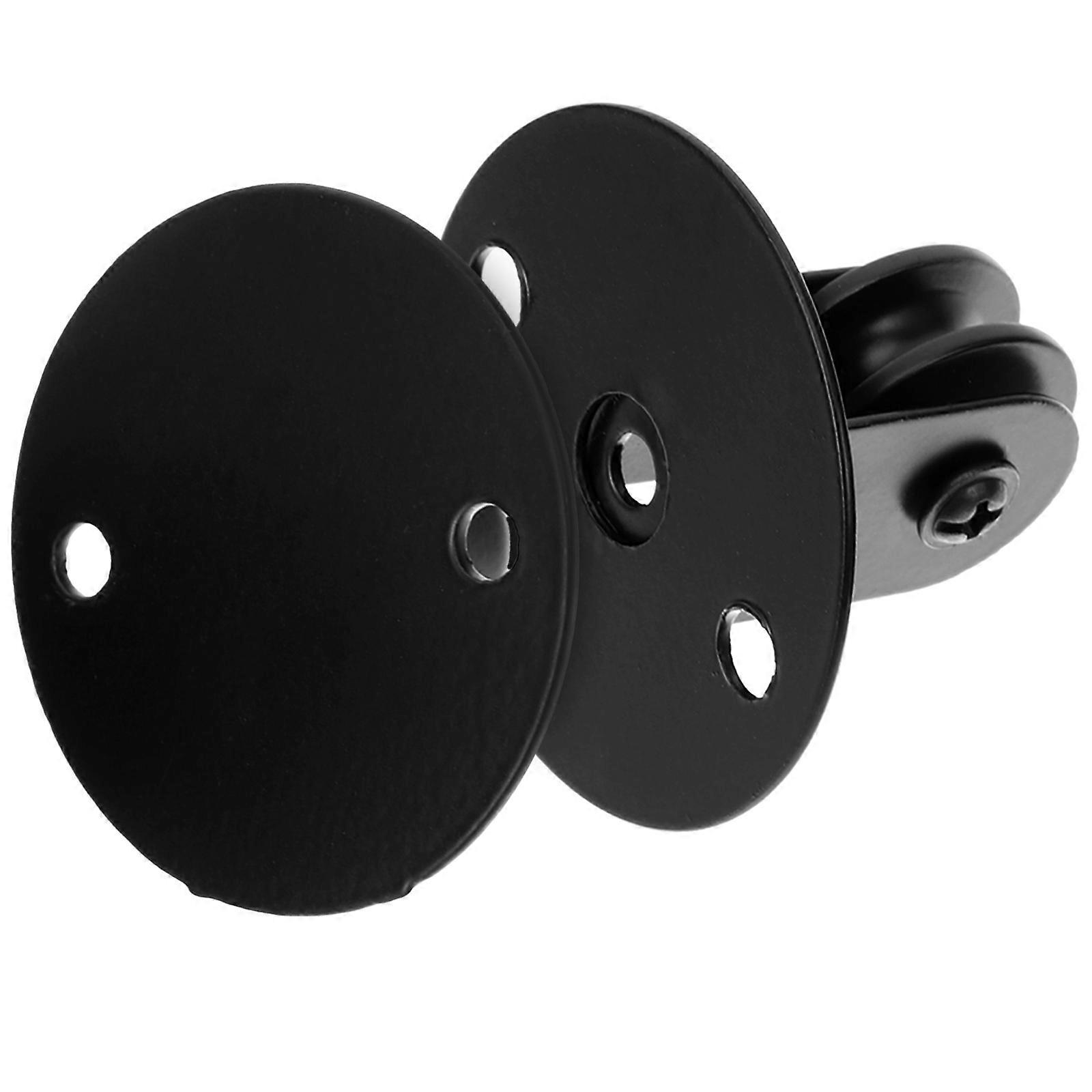 Black Iron Ceiling Mount Pulley for Hanging Lamp Ensures Durability with Easy