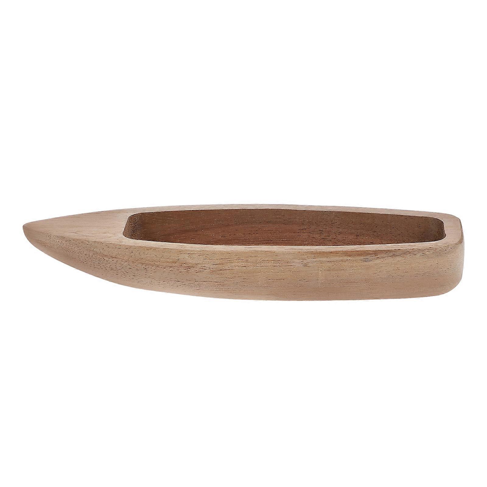 Unfinished Wooden Boat Decoration 1 Set Wooden Boat Model for Craft Projects