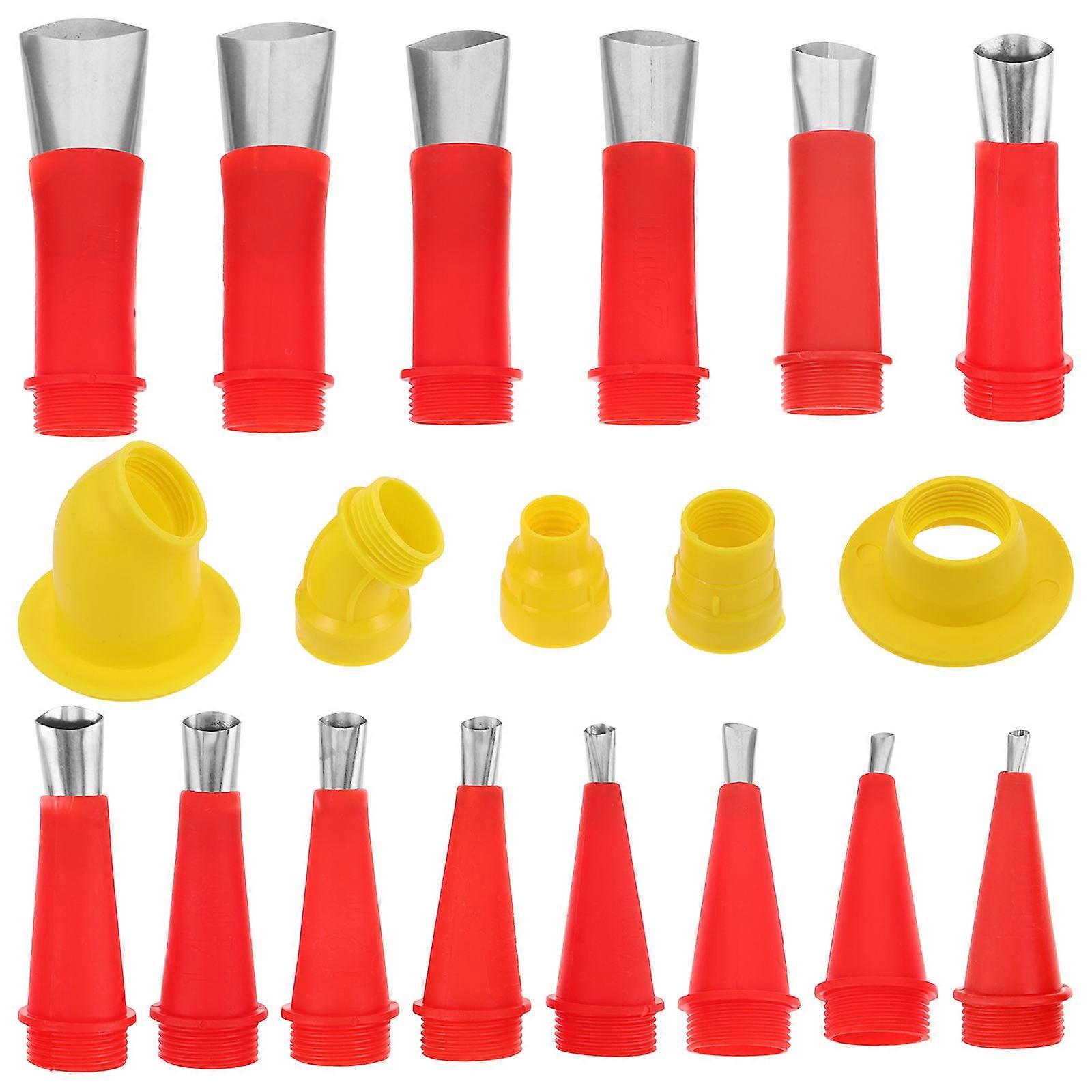 Removable Nozzle Caulking Tool with Durable Tips and Detachable Base – Easy to Use Kit for Silicone Sealant, Epoxy, Home Renovation, Construction,