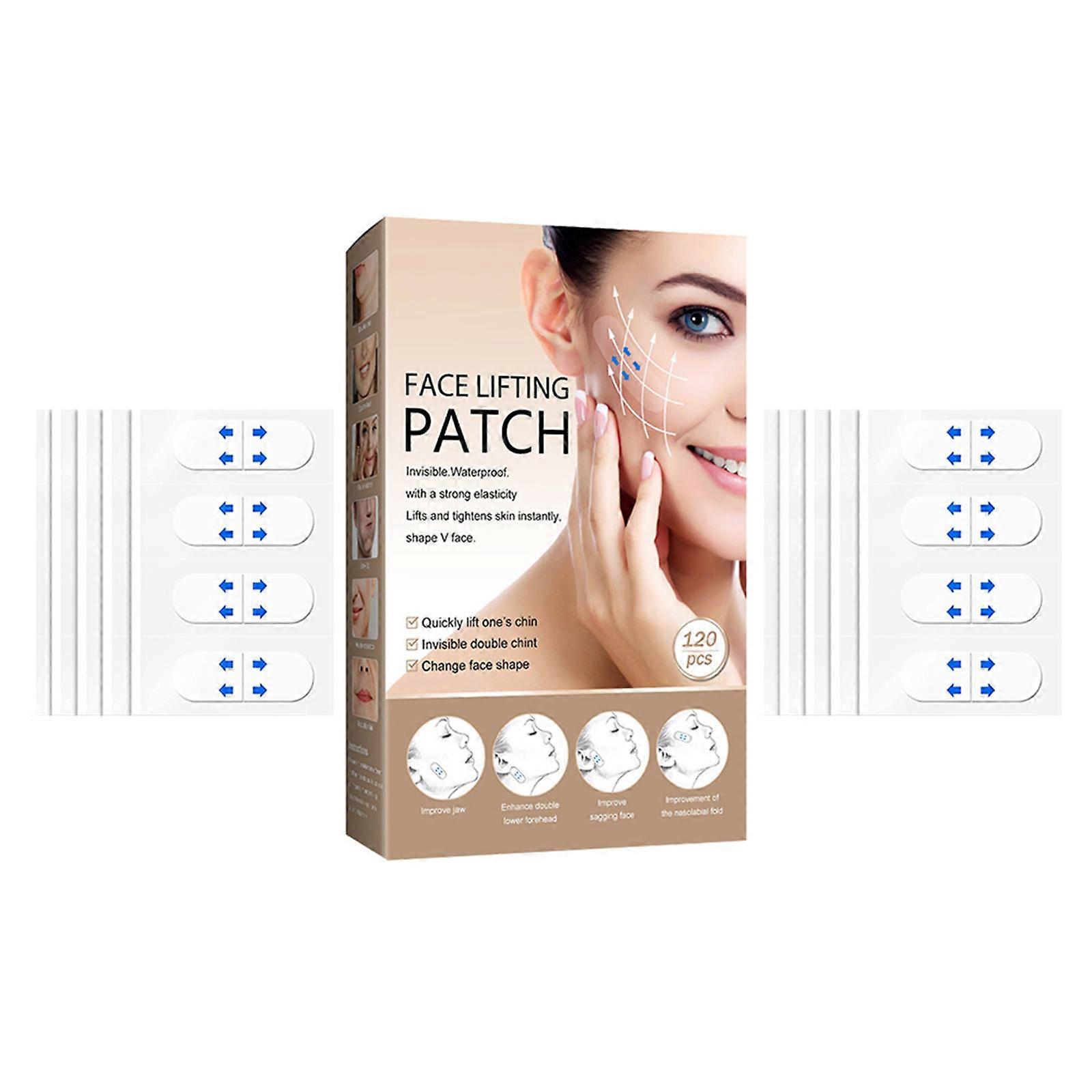 V-Shape Sticker 120Pcs For Everyday Use Tightening And Shaping 8x6cm Multi Color