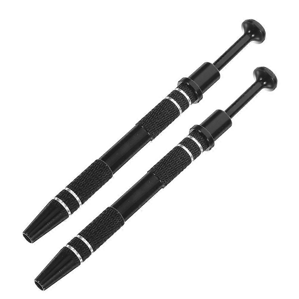 Screw Gripper Tool Claw Pick Up Tool for Clipping Chip 2Pcs Black