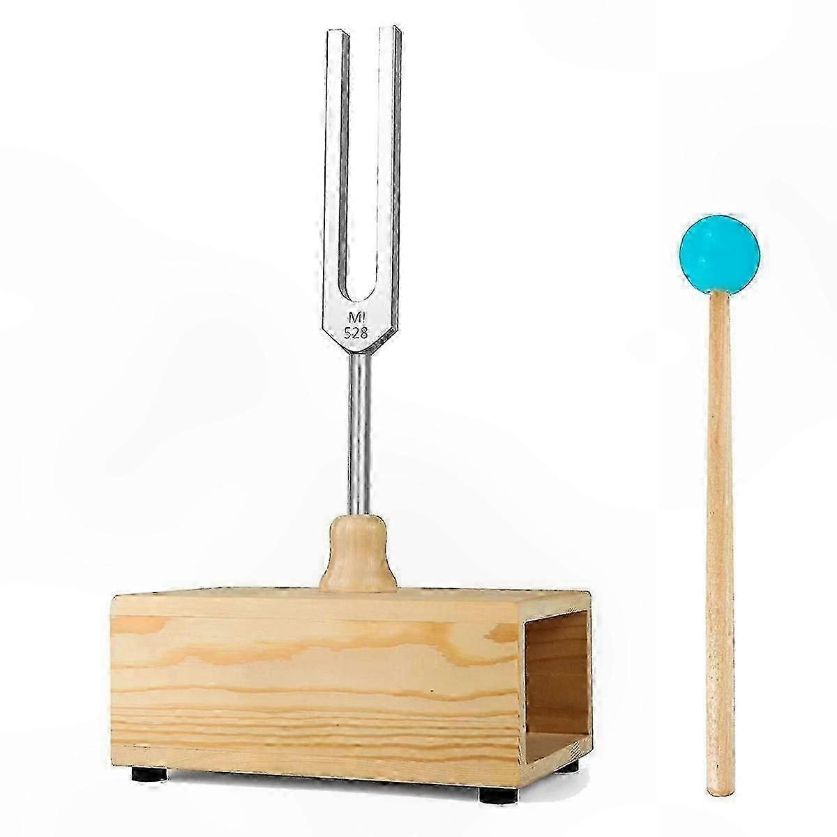 528Hz Tuning Fork with Resonance Box for Acoustic Experiments, Physics Demonstration, Music Therapy & YogaHigh Quality Physics Experiment Instrume