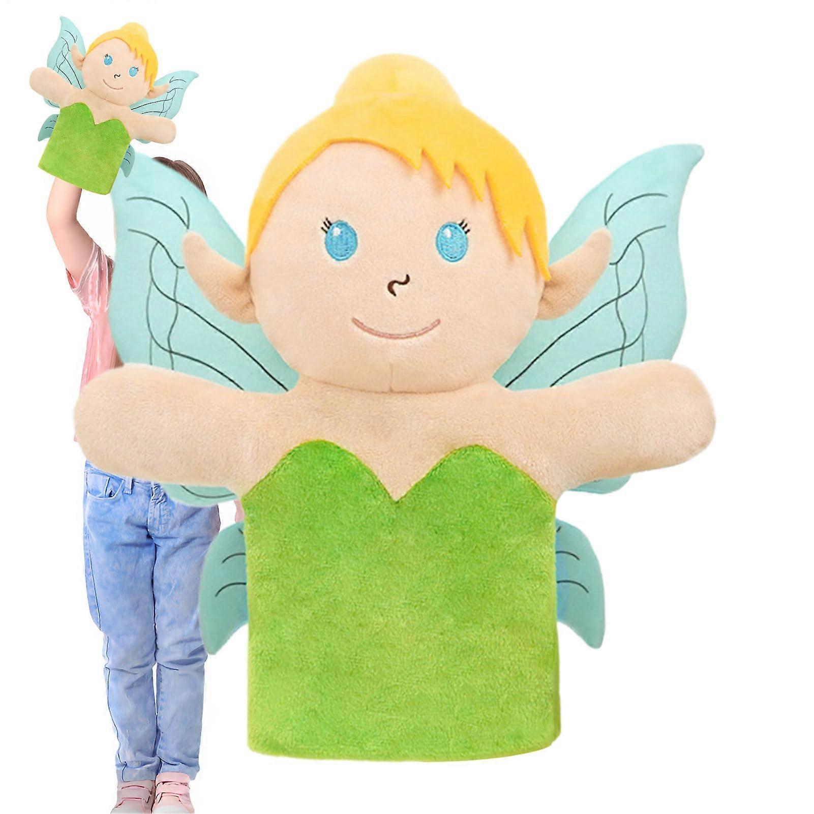 Plush Hand Puppet Fairy Tale Hand Puppet, Interactive Puppet for Family Entertainment, Classroom, and Preschool Education, Elf