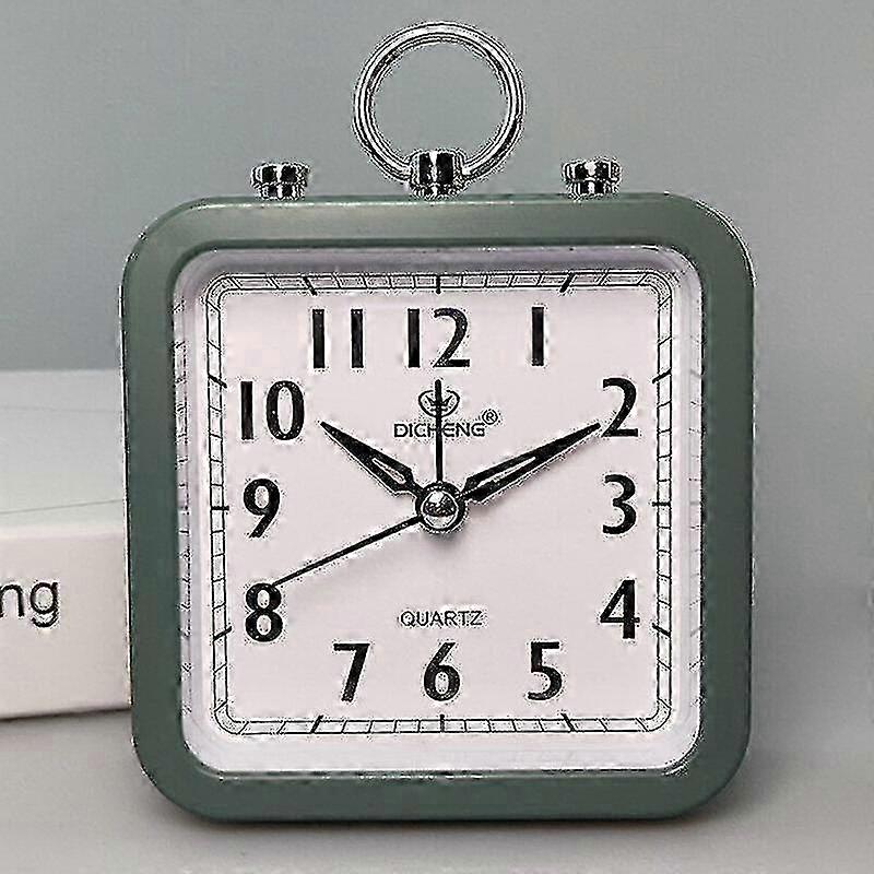 2025 (Green) Easy To Read Alarm Clock Small Portable Desk Bedside Dispaly Time Travel Decor