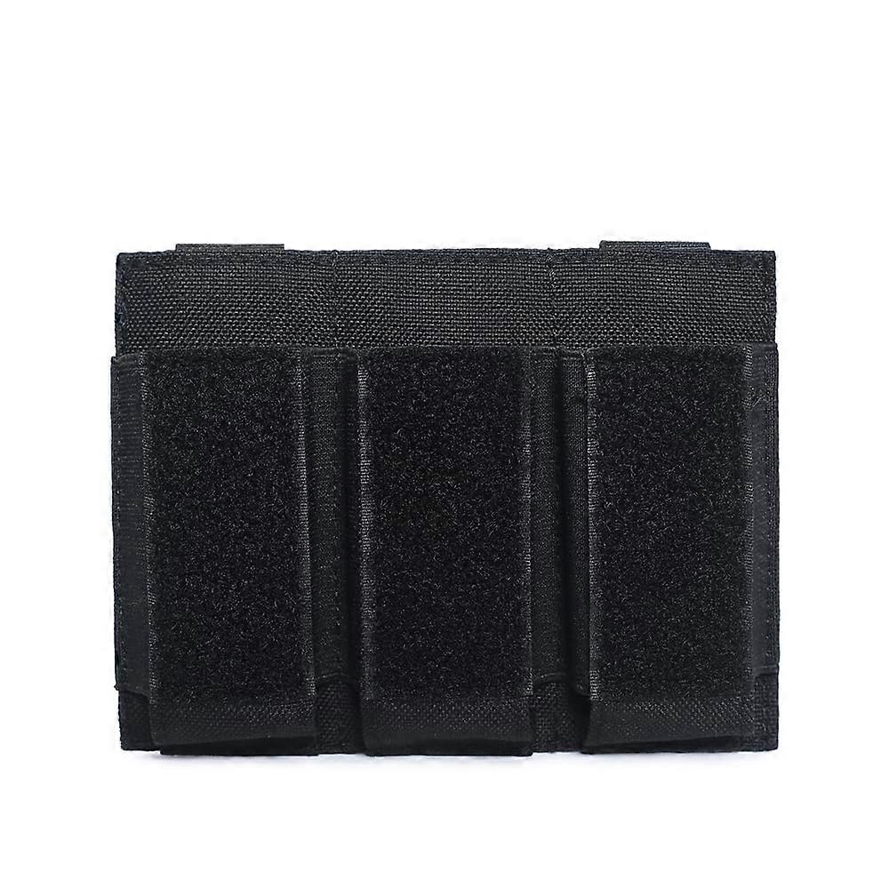 Gun Magazine Holder Case Tactical Open-Top Double/Triple 40mm Grenade Charger Compatible Triple Black