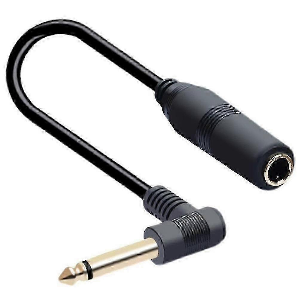 6,35 mm hane till hona stereokabel för gitarrförstärkare - 1/4' TRS-adapter