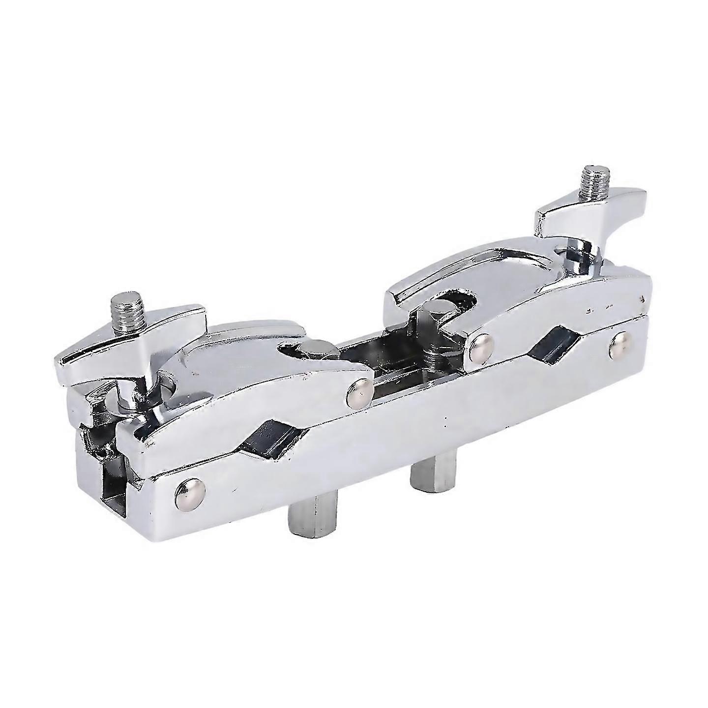 For D Clamp 2 Hole Multi Clamp Cymbal Stand Mount Holder For D S Cymbals Musical Parts Cowbe Silver