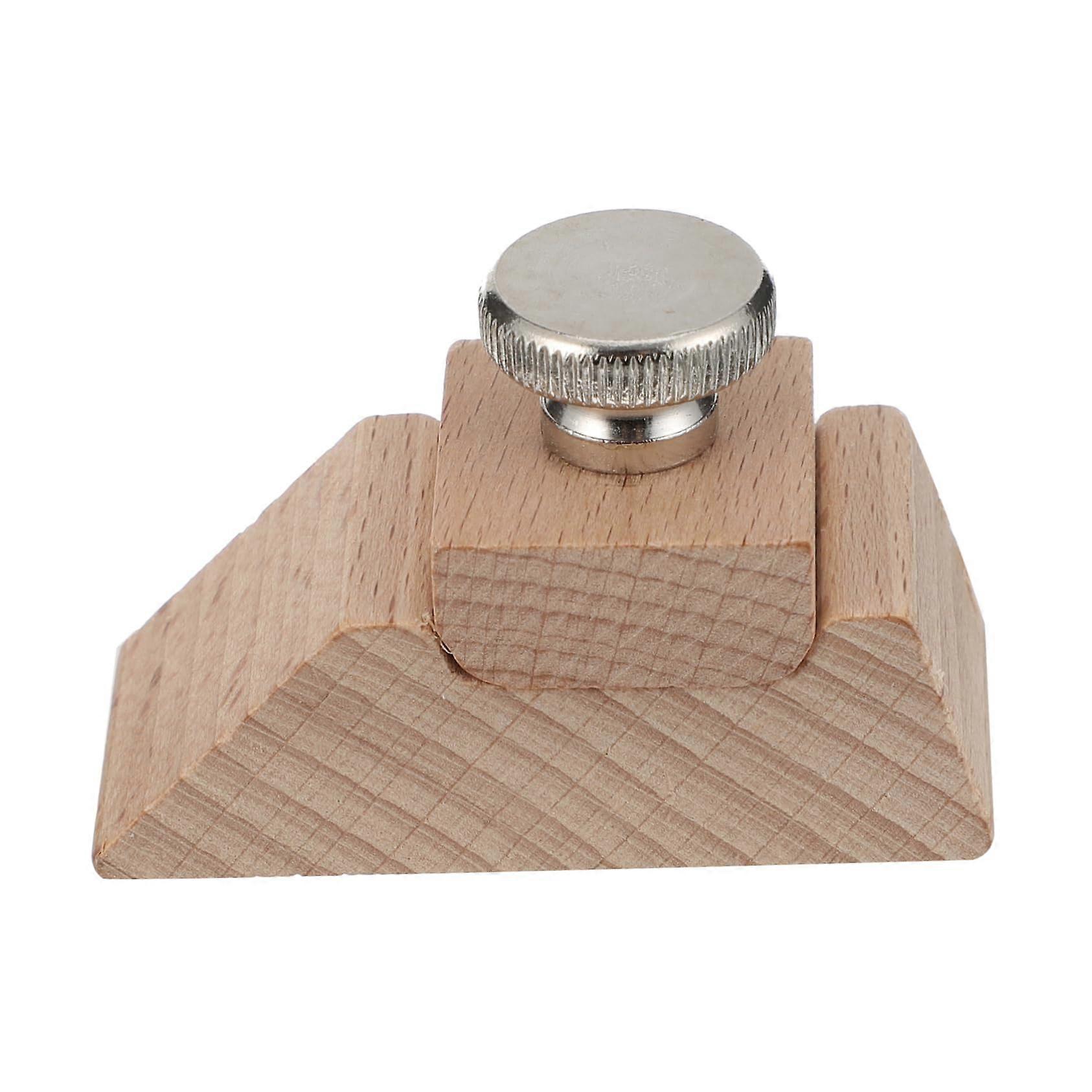 Wooden Sandpaper Block Sandpaper Holder Sanding Tool LeatherBound Block Natural Material