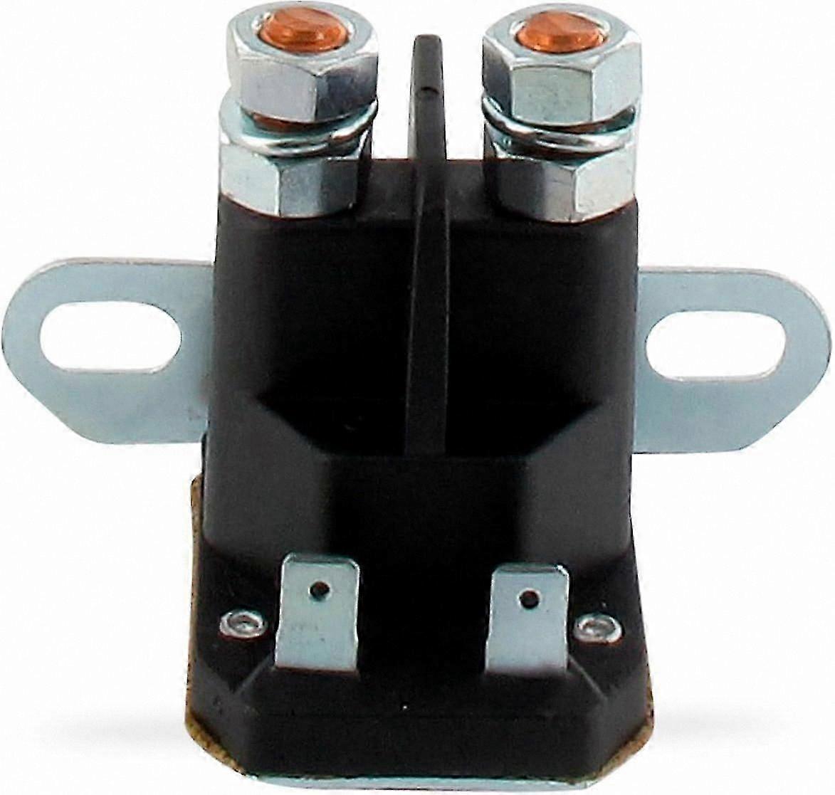 Garden Mower Starter Relay - Compatible with Ride-On Models - Side Mount, 2 Terminal & Plug Connection