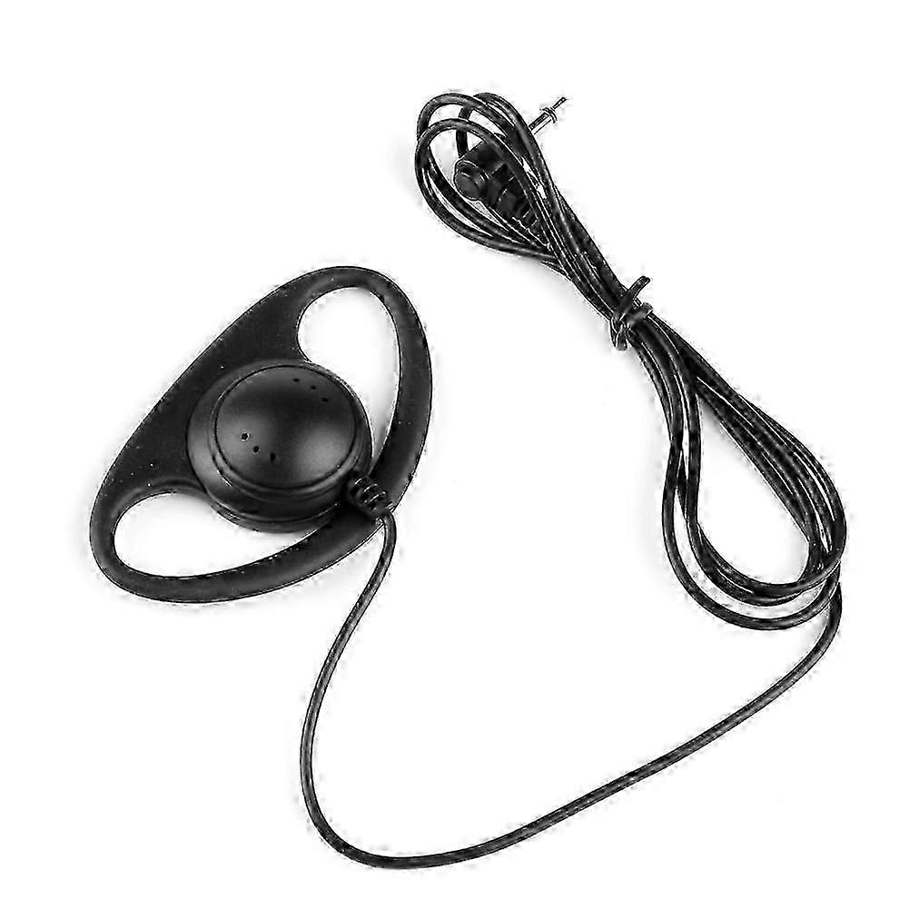 3.5mm D-Shape Jack Listen Only Earpiece Headset For Two Way Radios Walkie Radio