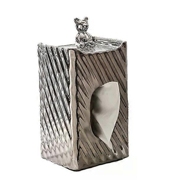 Nordic style ceramic tissue box simple luxury napkin holder