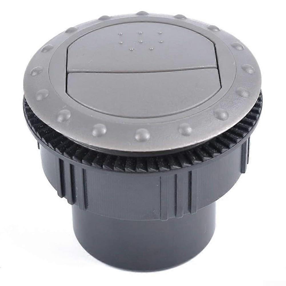 3 Pcs AC Air Outlet Vent Louvered Knob Set for RV Bus Boat Yacht, Round 7 x 5cm Black Electroplated Knobs