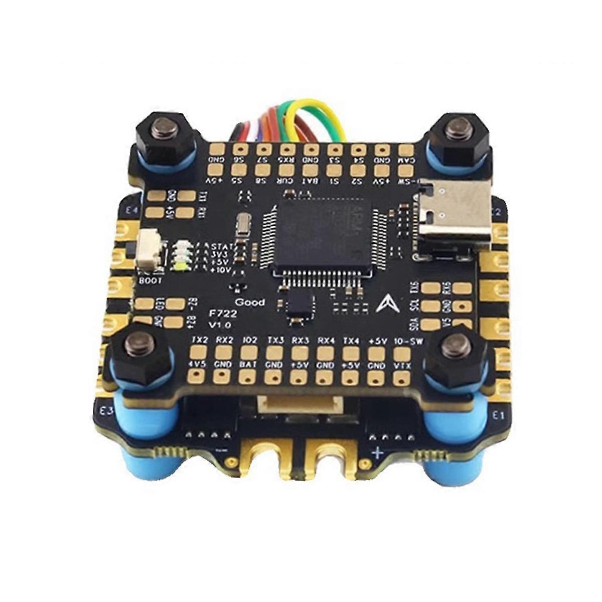 F722 60A Stack F722 Flight Controller + BLHELI-S 60A 4-in-1 ESC 3-6S 30.5X30.5mm for FPV Freestyle D