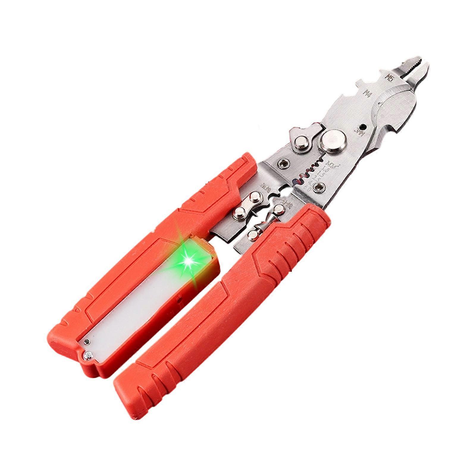 Electric Stripping Pliers Suitable for Home Repair Professional Use Cable Wire Cutting Stripping Efficient Cord Handling Multicolor