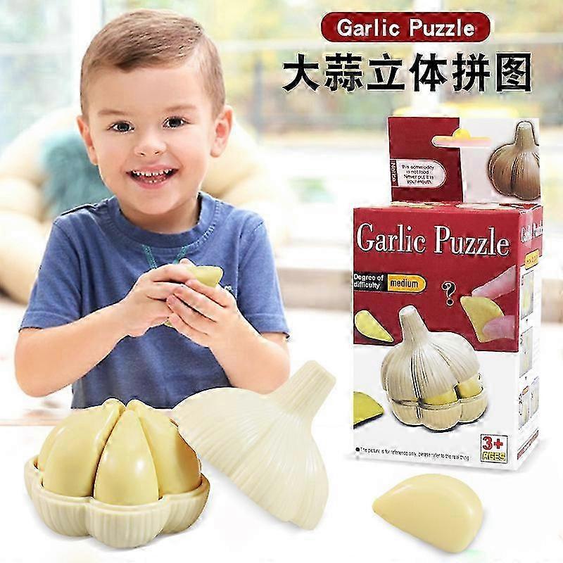 Simulation garlic puzzle 3D three-dimensional puzzle blocks Couple ...