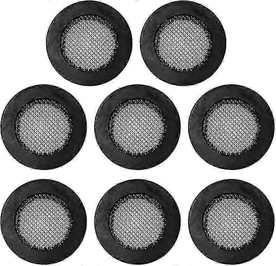 20Pcs Rubber Gasket with 304 Stainless Steel Net Shower Head Filter Plumbing Hose Faucet Seal Replacement Part Washer Sink Strainer Tool 4 Point (Blac