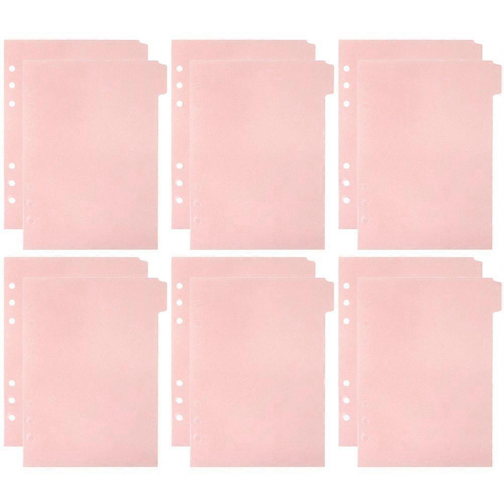 12Pcs Professional Binder Dividers Convenient Notebook Dividers Daily Use Tab Dividers