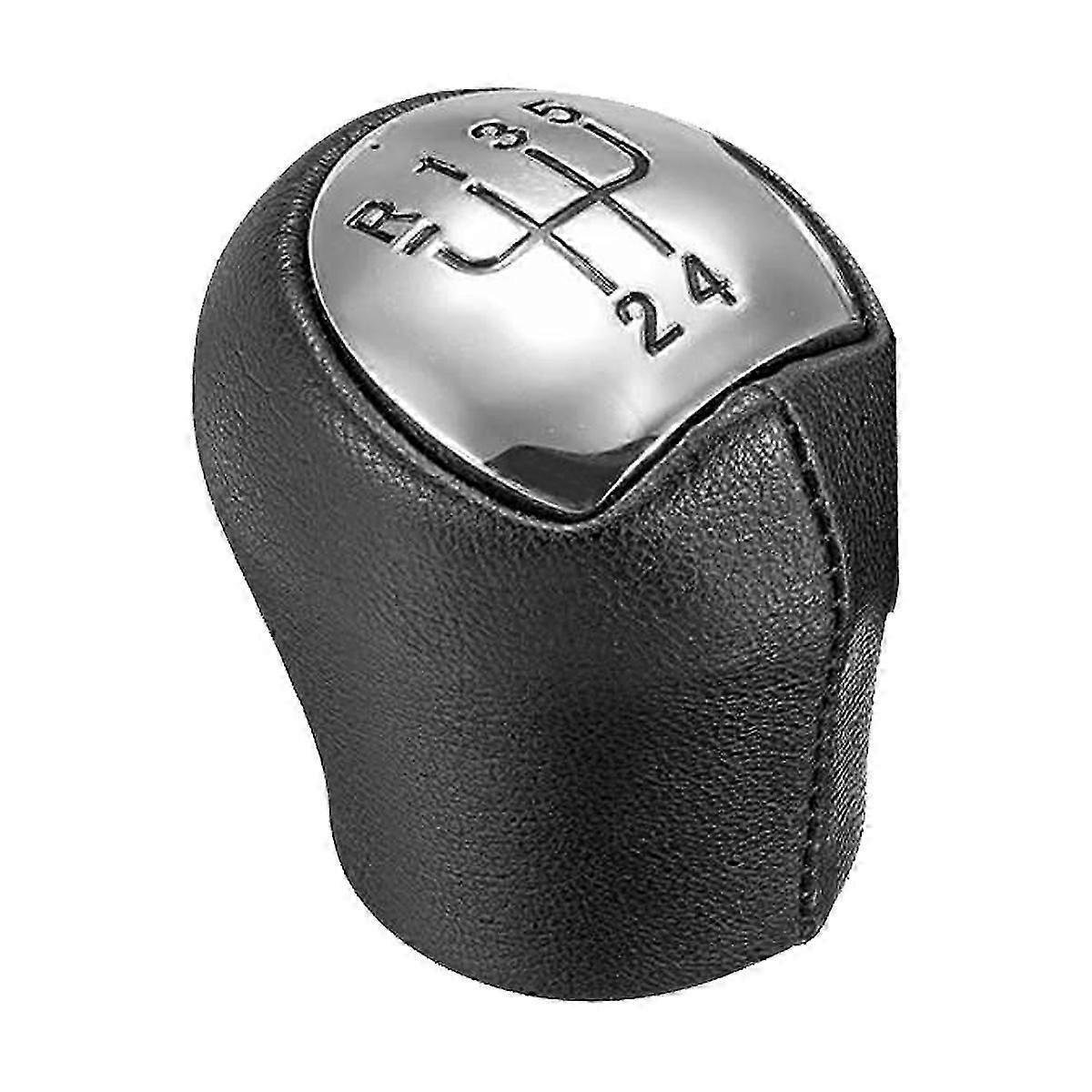 Chrome leather shifter for Renault Megane with 5-speed pattern